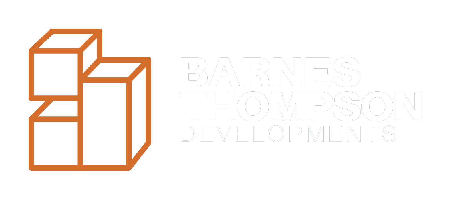 Barnes Thompson logo - white